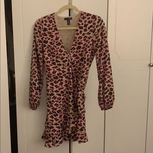 Aqua animal print dress